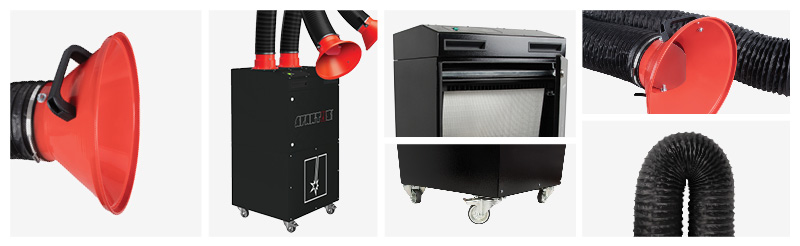 Mobile welding fume extractor AirMaster Duo 3m 1 Τεχνική συγκόλλησης & κοπής μετάλλων