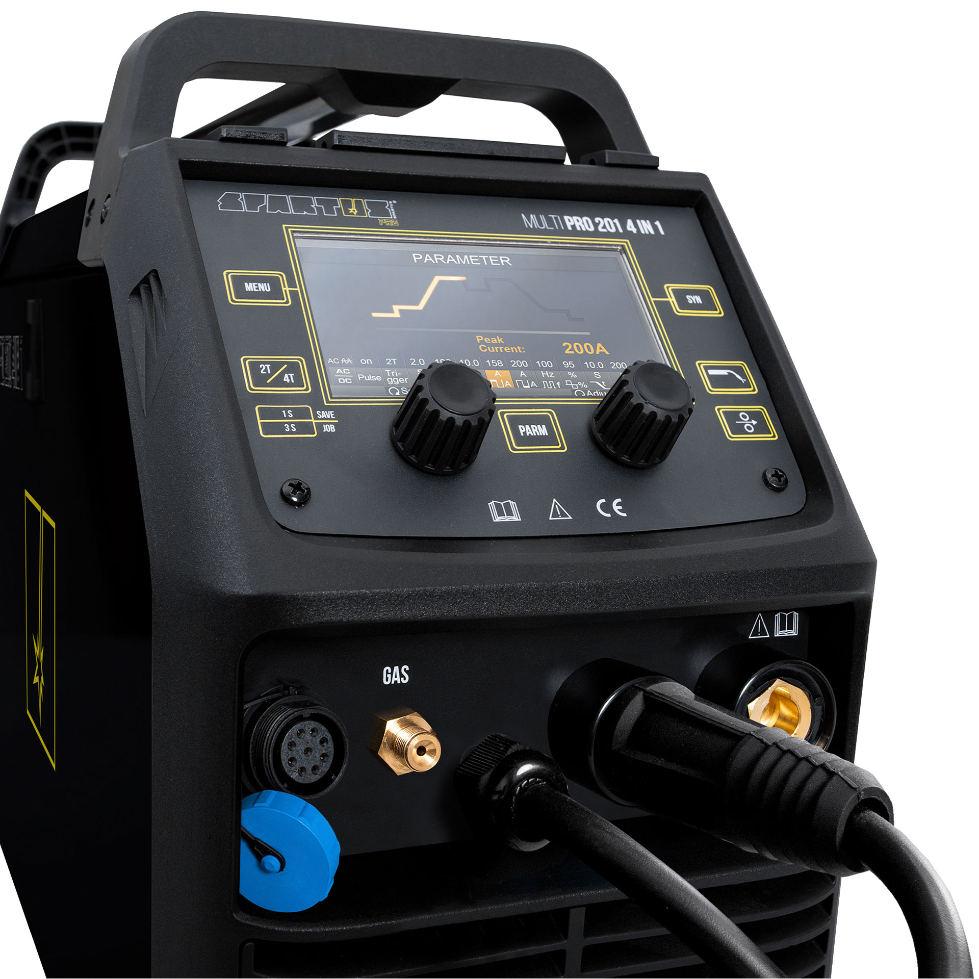 MULTIPRO2014IN1 package with MIG gun 150 - 3m and TIG torch SPP mini 17 1B - 4m 2 Spartus MultiPro201 4in1