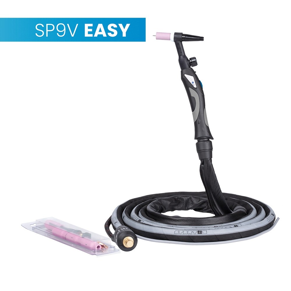TIG 9V torch, 4m, Easy series, control in the handle, package X, SPARTUS® connection 1 Τεχνική συγκόλλησης & κοπής μετάλλων